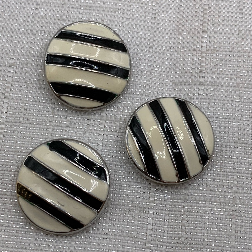 💗STRIPES - Matching Ginger Snaps & Co. Snap Button Charms - Set of 3